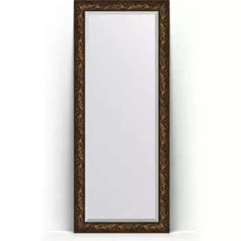 Зеркало напольное с фацетом Evoform Exclusive Floor 84x203 см, в багетной раме - византия бронза 99 мм (BY 6126)