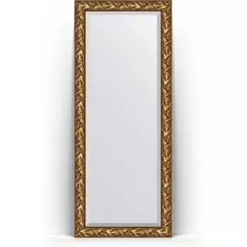 Зеркало напольное с фацетом Evoform Exclusive Floor 84x203 см, в багетной раме - византия золото 99 мм (BY 6124)