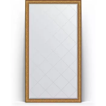 Зеркало напольное с гравировкой Evoform Exclusive-G Floor 109x198 см, в багетной раме - медный эльдорадо 73 мм (BY 6346)