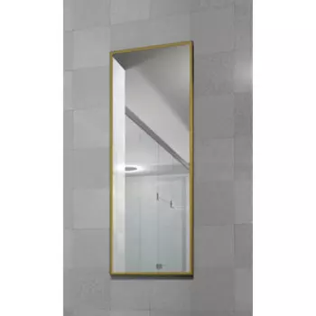 Зеркало в раме Мебелик Сельетта-6 матовое золото 110х40х9 (П0003121)