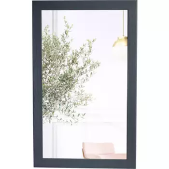 Зеркало навесное Мебелик Берже 24-105 серый графит 105 см х 65 см (П0006813)