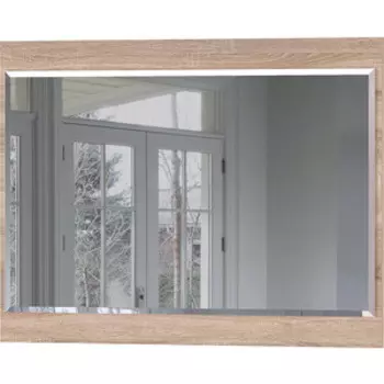 Зеркало навесное Моби Куба дуб сонома/белый премиум