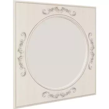 Зеркало навесное ОЛМЕКО Каролина патина вудлайн кремовый/ПВХ сандал белый/зеркало/осн.