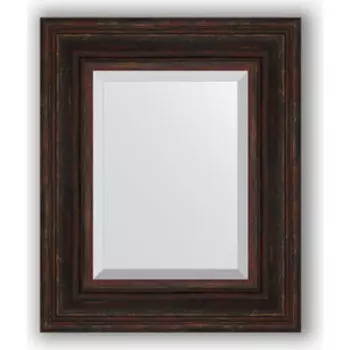 Зеркало с фацетом в багетной раме Evoform Exclusive 49x59 см, темный прованс 99 мм (BY 3369)
