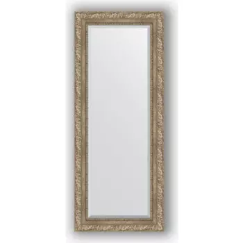 Зеркало с фацетом в багетной раме поворотное Evoform Exclusive 55x135 см, виньетка античное серебро 85 мм (BY 3513)