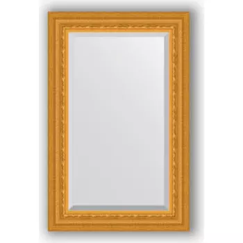 Зеркало с фацетом в багетной раме поворотное Evoform Exclusive 55x85 см, сусальное золото 80 мм (BY 1234)