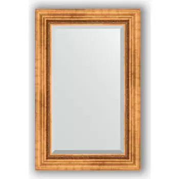 Зеркало с фацетом в багетной раме поворотное Evoform Exclusive 56x86 см, римское золото 88 мм (BY 3412)