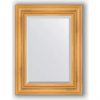 Зеркало с фацетом в багетной раме поворотное Evoform Exclusive 59x79 см, травленое золото 99 мм (BY 3392)