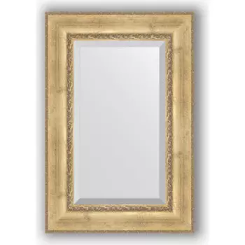 Зеркало с фацетом в багетной раме поворотное Evoform Exclusive 62x92 см, состаренное серебро с орнаментом 120 мм (BY 3428)
