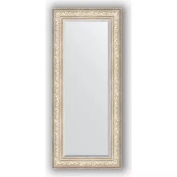 Зеркало с фацетом в багетной раме поворотное Evoform Exclusive 65x150 см, виньетка серебро 109 мм (BY 3556)