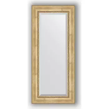 Зеркало с фацетом в багетной раме поворотное Evoform Exclusive 67x152 см, состаренное серебро с орнаментом 120 мм (BY 3558)
