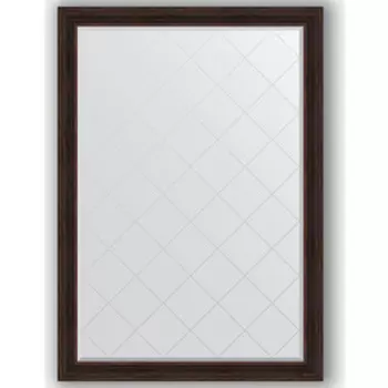 Зеркало с гравировкой поворотное Evoform Exclusive-G 134x189 см, в багетной раме - темный прованс 99 мм (BY 4506)