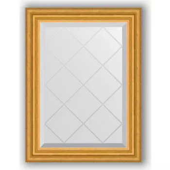 Зеркало с гравировкой поворотное Evoform Exclusive-G 52x70 см, в багетной раме - состаренное золото 67 мм (BY 4001)