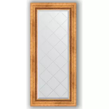 Зеркало с гравировкой поворотное Evoform Exclusive-G 56x126 см, в багетной раме - римское золото 88 мм (BY 4060)