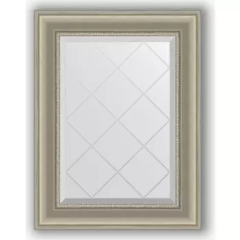 Зеркало с гравировкой поворотное Evoform Exclusive-G 56x74 см, в багетной раме - хамелеон 88 мм (BY 4020)