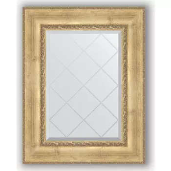 Зеркало с гравировкой поворотное Evoform Exclusive-G 62x80 см, в багетной раме - состаренное серебро с орнаментом 120 мм (BY 4041)