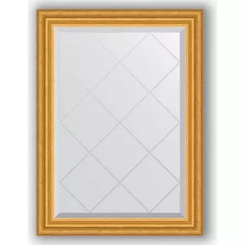 Зеркало с гравировкой поворотное Evoform Exclusive-G 62x85 см, в багетной раме - состаренное золото 67 мм (BY 4087)