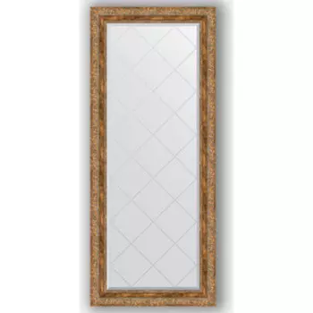 Зеркало с гравировкой поворотное Evoform Exclusive-G 65x155 см, в багетной раме - виньетка античная бронза 85 мм (BY 4144)