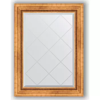 Зеркало с гравировкой поворотное Evoform Exclusive-G 66x89 см, в багетной раме - римское золото 88 мм (BY 4103)