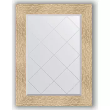 Зеркало с гравировкой поворотное Evoform Exclusive-G 66x89 см, в багетной раме - золотые дюны 90 мм (BY 4107)