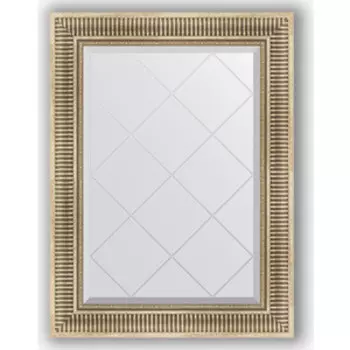 Зеркало с гравировкой поворотное Evoform Exclusive-G 67x90 см, в багетной раме - серебряный акведук 93 мм (BY 4110)