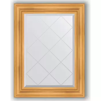 Зеркало с гравировкой поворотное Evoform Exclusive-G 69x91 см, в багетной раме - травленое золото 99 мм (BY 4116)