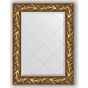 Зеркало с гравировкой поворотное Evoform Exclusive-G 69x91 см, в багетной раме - византия золото 99 мм (BY 4113)