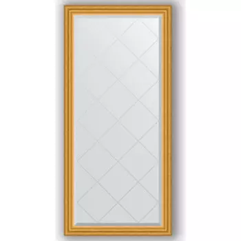 Зеркало с гравировкой поворотное Evoform Exclusive-G 72x155 см, в багетной раме - состаренное золото 67 мм (BY 4259)