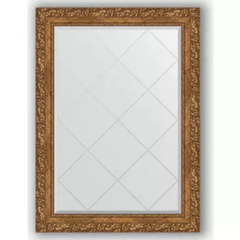 Зеркало с гравировкой поворотное Evoform Exclusive-G 75x102 см, в багетной раме - виньетка бронзовая 85 мм (BY 4185)