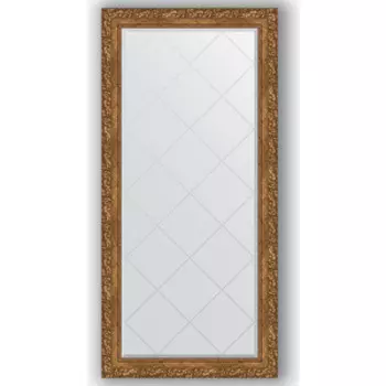 Зеркало с гравировкой поворотное Evoform Exclusive-G 75x157 см, в багетной раме - виньетка бронзовая 85 мм (BY 4271)