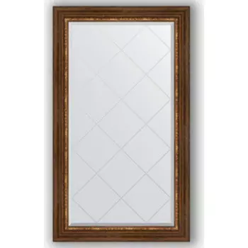 Зеркало с гравировкой поворотное Evoform Exclusive-G 76x131 см, в багетной раме - римская бронза 88 мм (BY 4234)