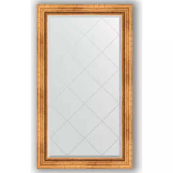 Зеркало с гравировкой поворотное Evoform Exclusive-G 76x131 см, в багетной раме - римское золото 88 мм (BY 4232)