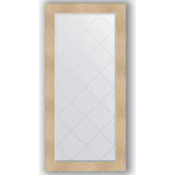 Зеркало с гравировкой поворотное Evoform Exclusive-G 76x158 см, в багетной раме - золотые дюны 90 мм (BY 4279)