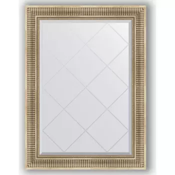 Зеркало с гравировкой поворотное Evoform Exclusive-G 77x105 см, в багетной раме - серебряный акведук 93 мм (BY 4196)