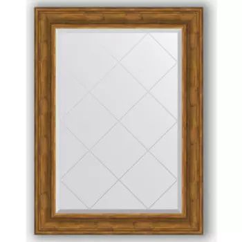 Зеркало с гравировкой поворотное Evoform Exclusive-G 79x106 см, в багетной раме - травленая бронза 99 мм (BY 4204)