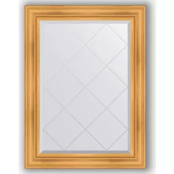 Зеркало с гравировкой поворотное Evoform Exclusive-G 79x106 см, в багетной раме - травленое золото 99 мм (BY 4202)