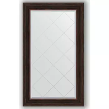 Зеркало с гравировкой поворотное Evoform Exclusive-G 79x134 см, в багетной раме - темный прованс 99 мм (BY 4248)