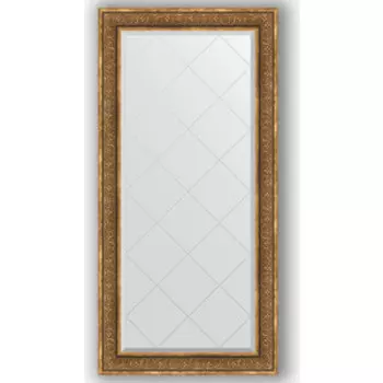 Зеркало с гравировкой поворотное Evoform Exclusive-G 79x161 см, в багетной раме - вензель бронзовый 101 мм (BY 4292)