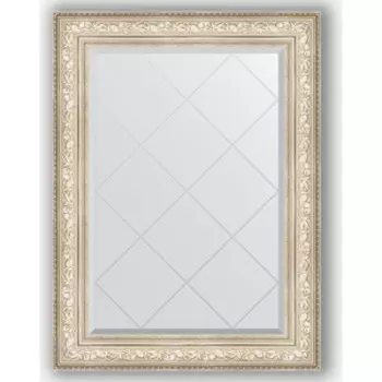Зеркало с гравировкой поворотное Evoform Exclusive-G 80x108 см, в багетной раме - виньетка серебро 109 мм (BY 4211)