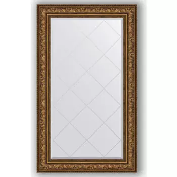Зеркало с гравировкой поворотное Evoform Exclusive-G 80x135 см, в багетной раме - виньетка состаренная бронза 109 мм (BY 4255)