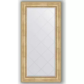 Зеркало с гравировкой поворотное Evoform Exclusive-G 82x164 см, в багетной раме - состаренное серебро с орнаментом 120 мм (BY 4299)