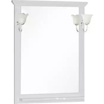 Зеркало с полкой Aquanet Лагуна 75 белое (175306)