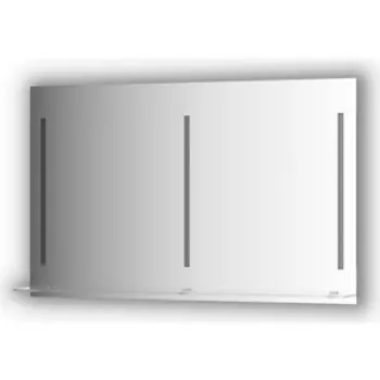 Зеркало с полкой Evoform Ledline-S с 3-мя светильниками 16,5 W 120x75 см (BY 2168)