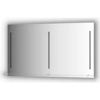 Зеркало с полкой Evoform Ledline-S с 3-мя светильниками 16,5 W 130x75 см (BY 2169)