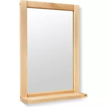 Зеркало с полкой Sheffilton Альберо SHT-M2 прозрачный лак