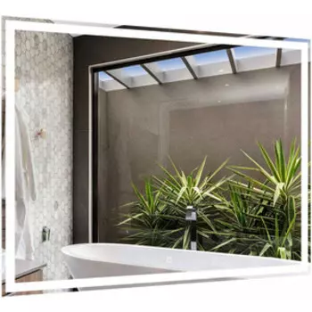 Зеркало Sanstar Oscar 100х80 подсветка, сенсор, белое (323.1-2.4.1.)