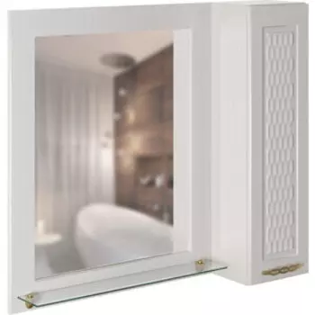 Зеркало-шкаф Mixline Ладога 85х75 с подсветкой, белый (4640030869657)