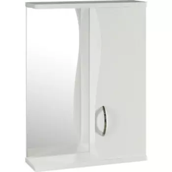 Зеркало-шкаф Mixline Муссон 50х70 правый, белый (4640030867707)