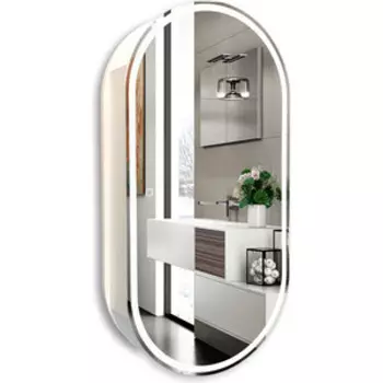 Зеркало-шкаф Mixline Сохо 50х100 правый, подсветка, сенсор, белый (550380)