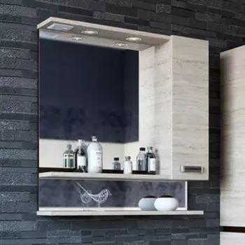 Зеркало-шкаф Sanflor Техас 70 правый, венге\орегон (C0000001975)